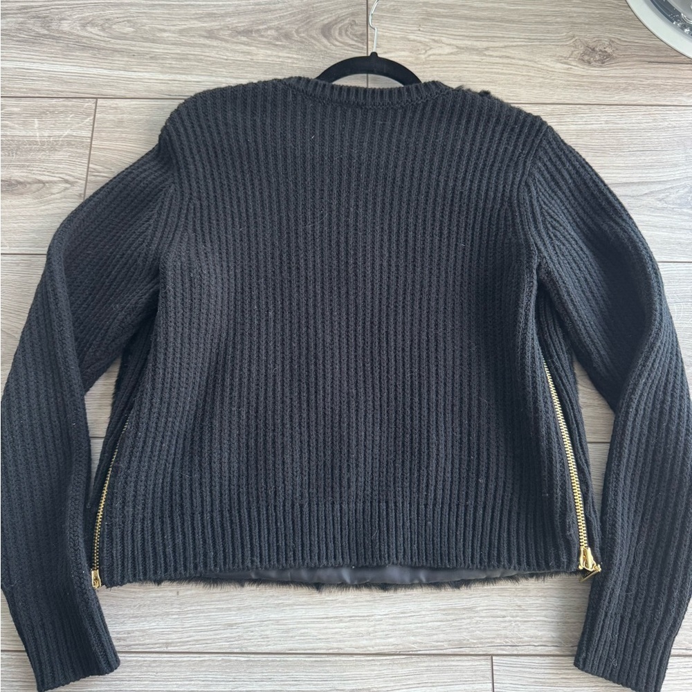 Michael Kors Faux Fur Rib Knit Sweater - Picture 7 of 7